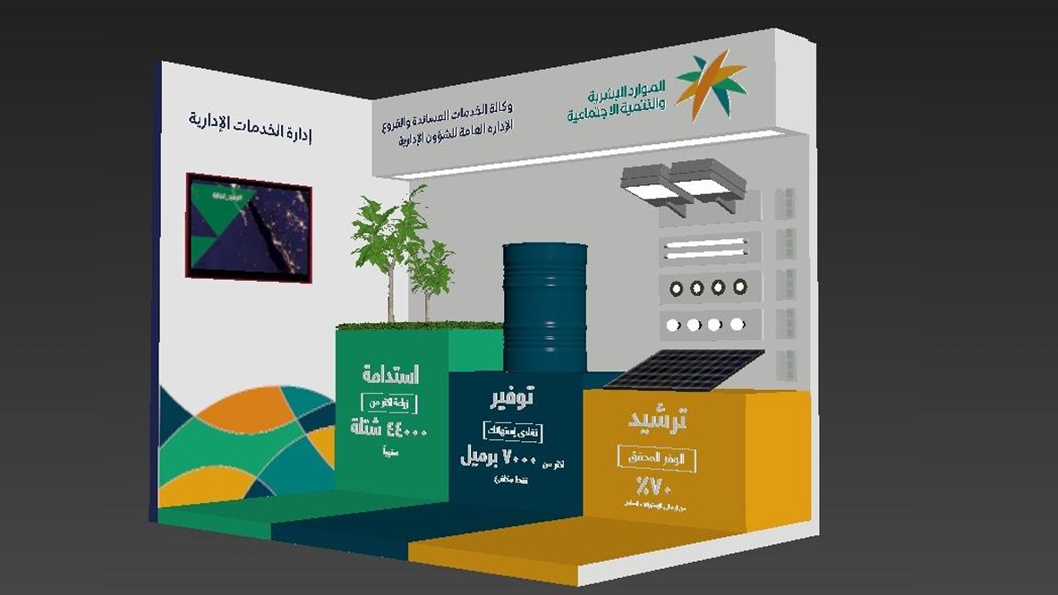 جناح لشركة ترشيد في وزارة الموارد البشرية
